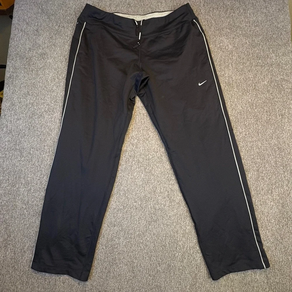 Nike Dri Fit Womens's Element Running Pants Large Athletic Track Gym 481334-010